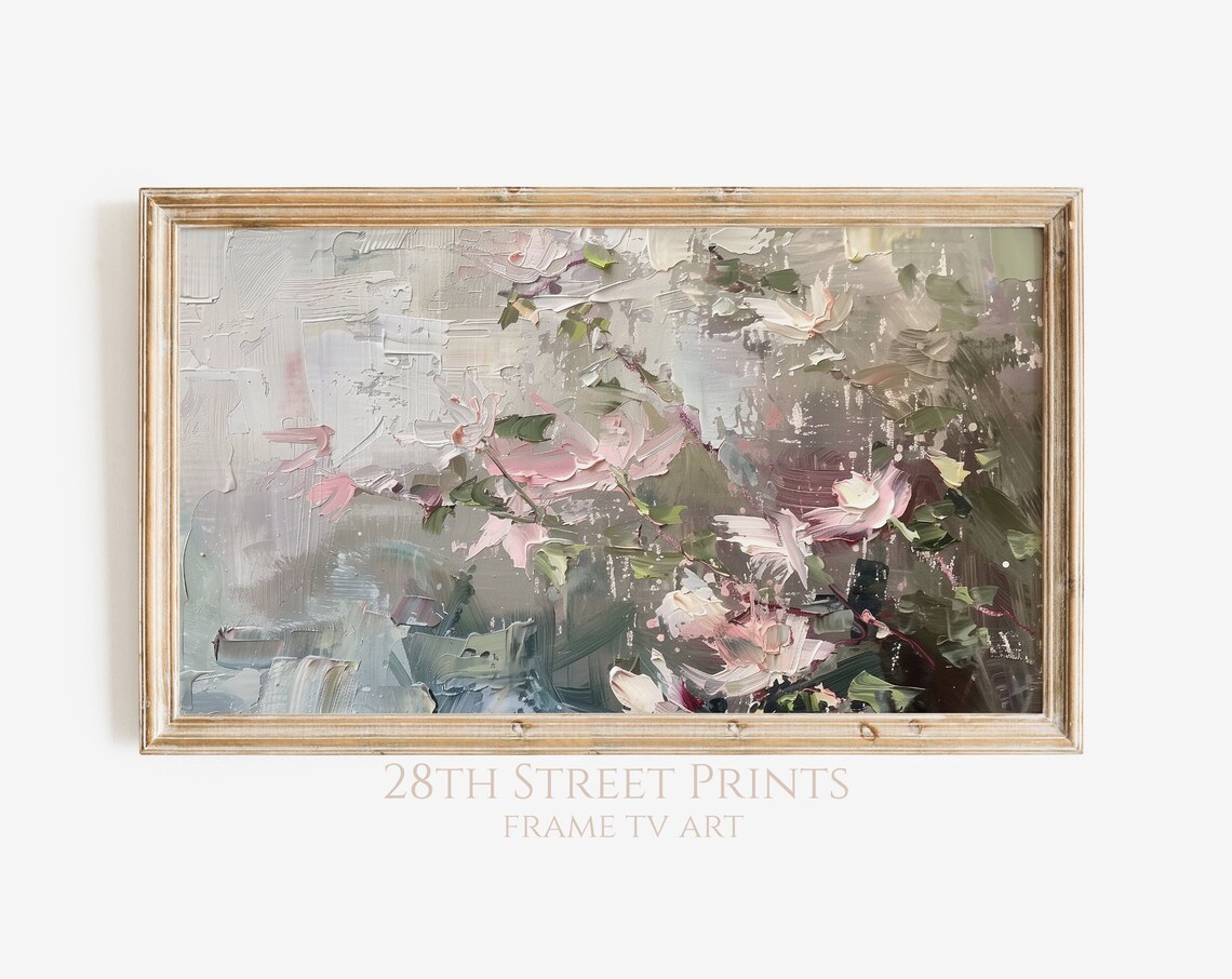 Abstract Spring Art, Frame TV Seasonal Decor