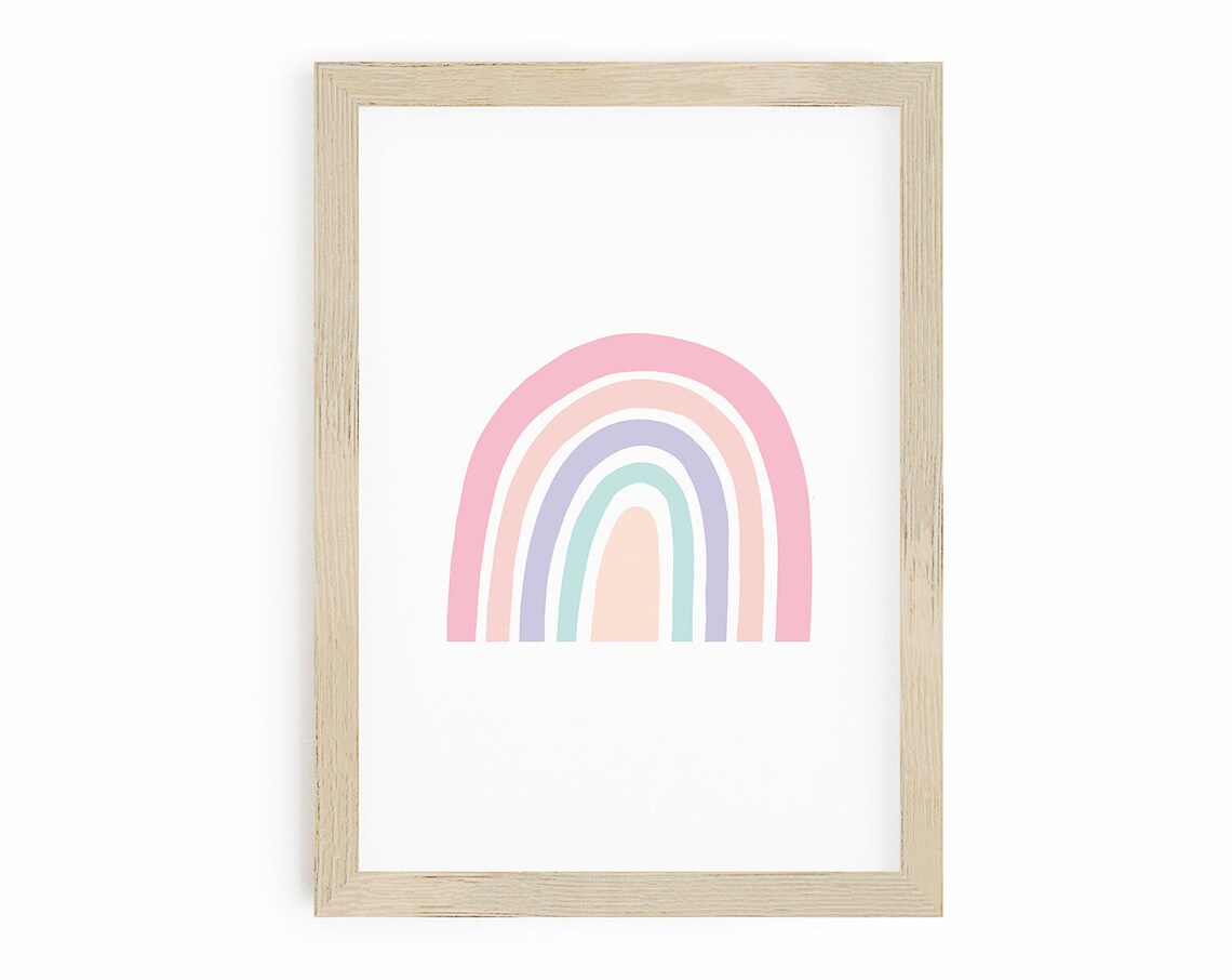 Rainbow Print, Girls Nursery Decor Art Print