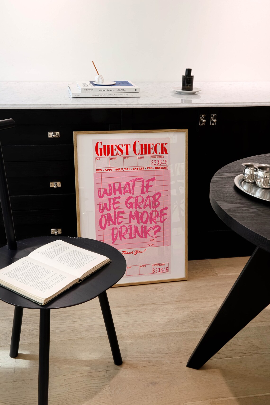 Guest Check Art Print, Trendy Apartment Decor - Image 2