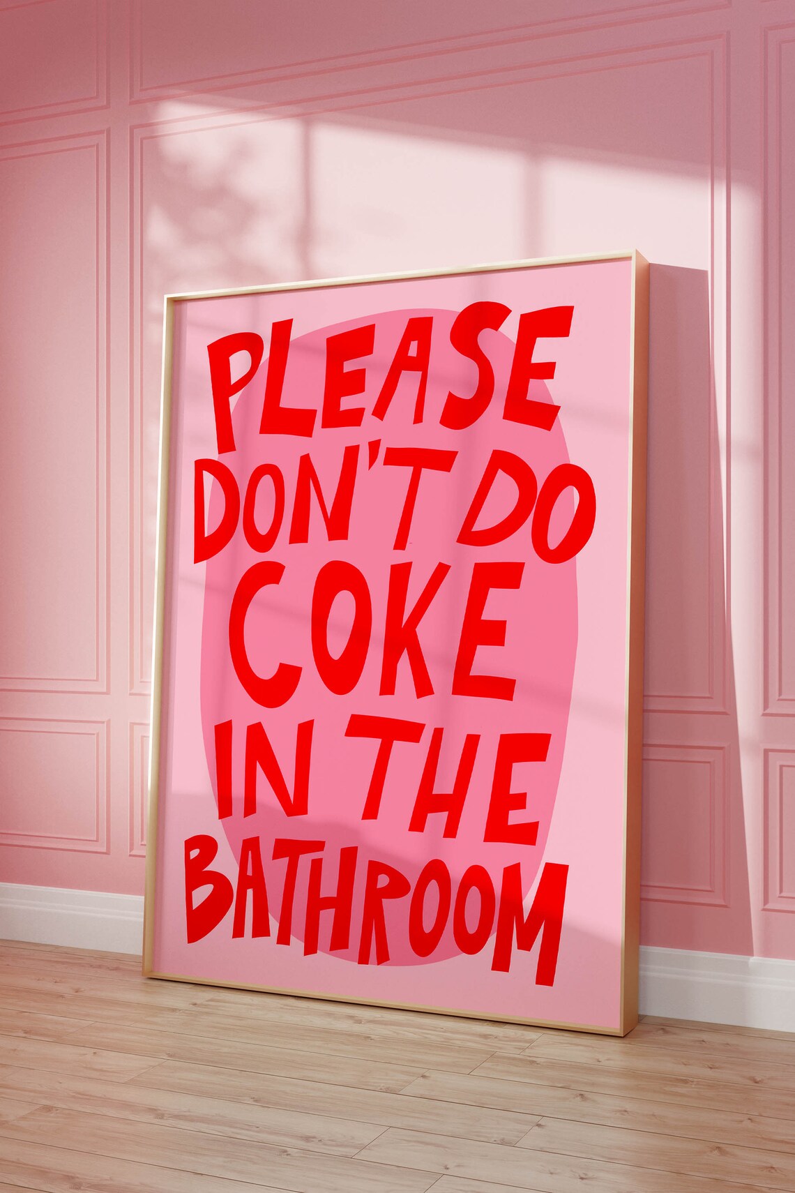 Funny Typography Bathroom Wall Art Print - Image 2