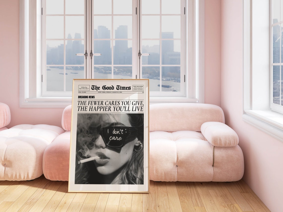 The Good Times Newspaper Sassy Sunglasses Attitude Wall Poster - Image 2