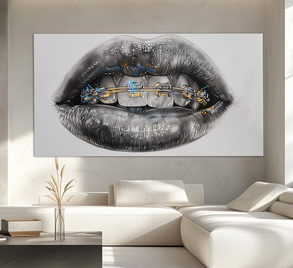 Braces Dental Wall Art Print, Orthodontist Decor - Image 3