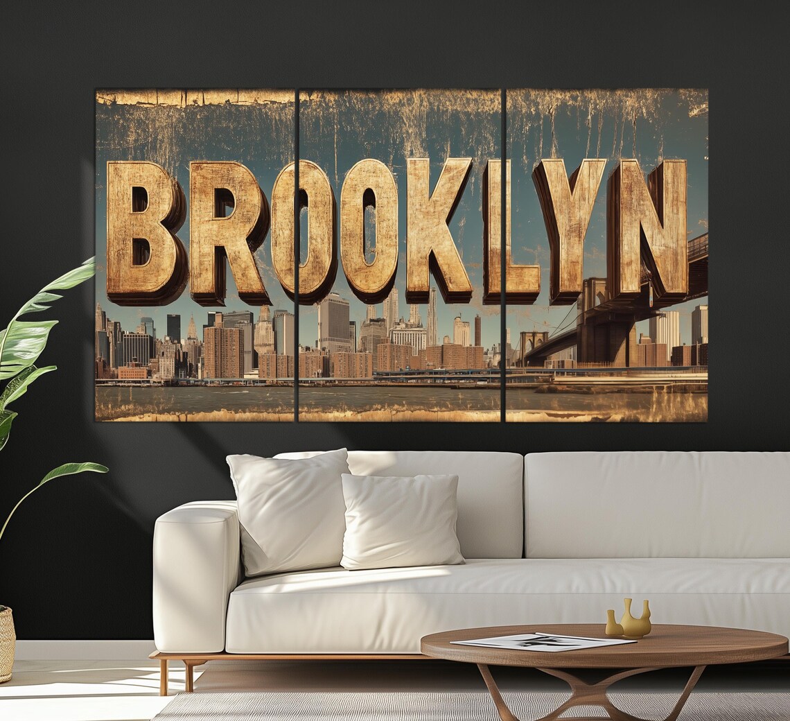 Brooklyn Sign Print, Modern New York Art Print - Image 3