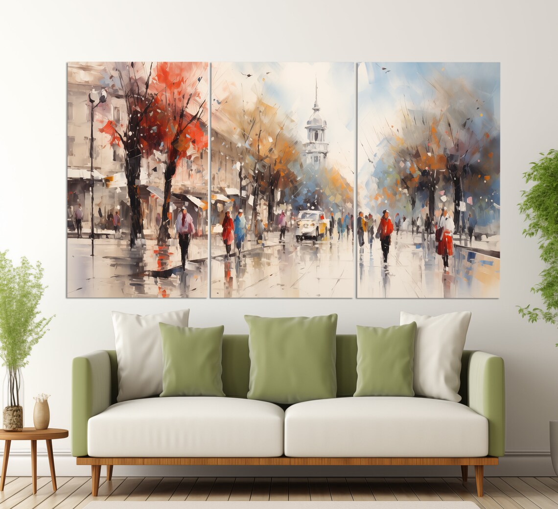 Chisinau Vintage Oil Painting Style Art Print, Moldova - Image 3