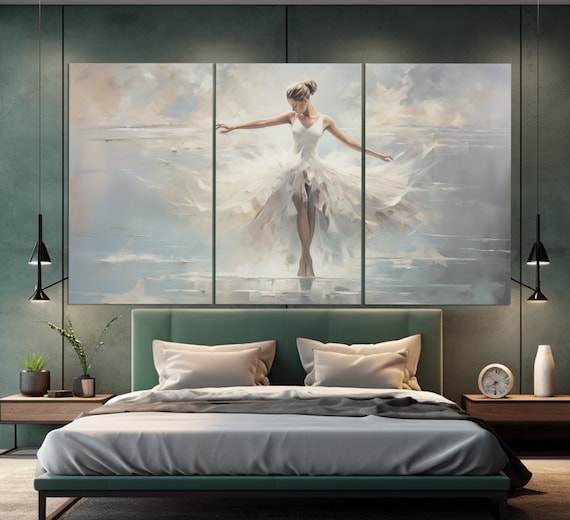 Ballerina Oil Painting Style Ballet Art Print