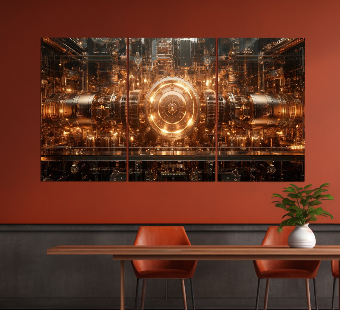 Industrial Nuclear Physics Art Print, Abstract - Image 4