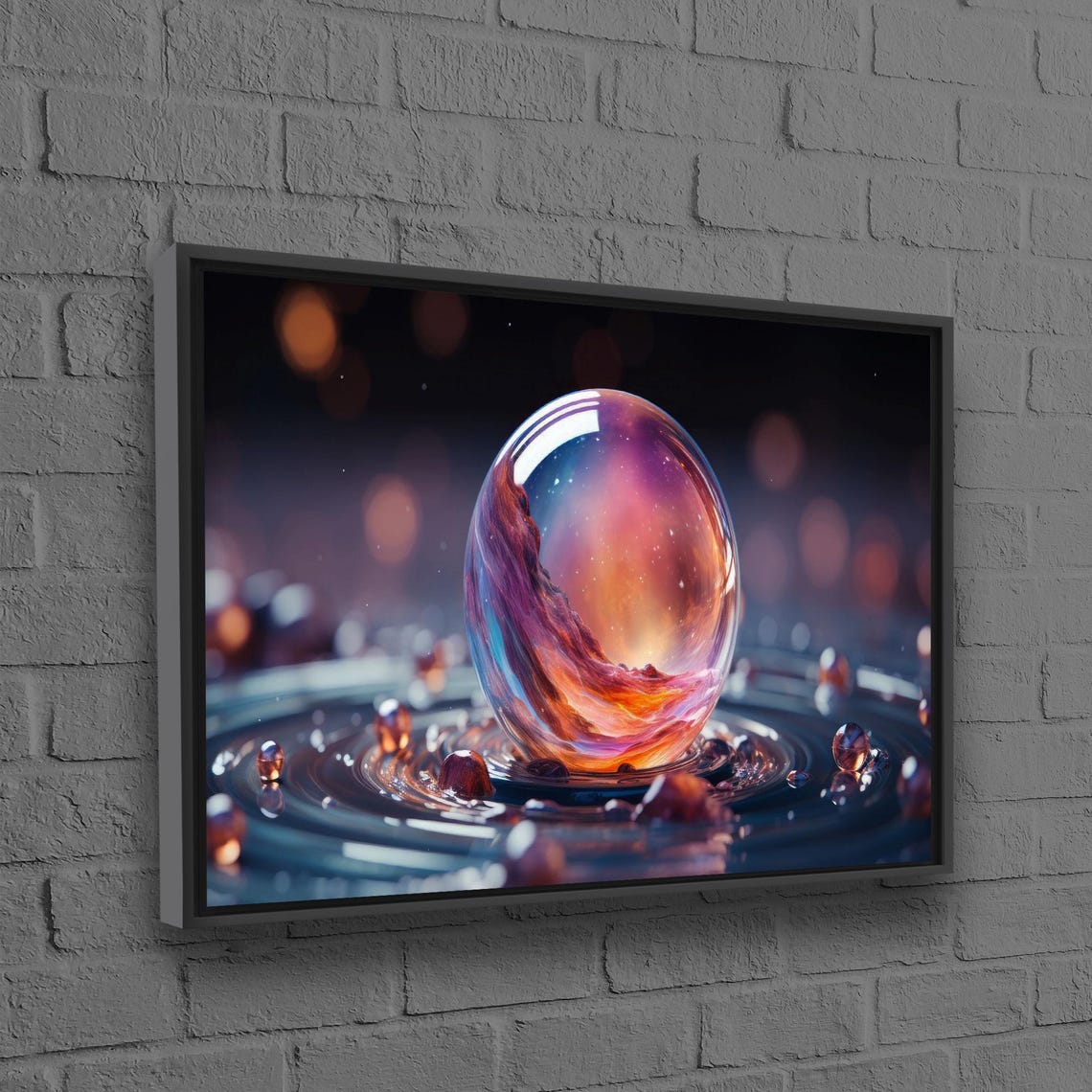 Galaxy Nebula Egg Cosmic Fantasy Abstract Digital Art Poster