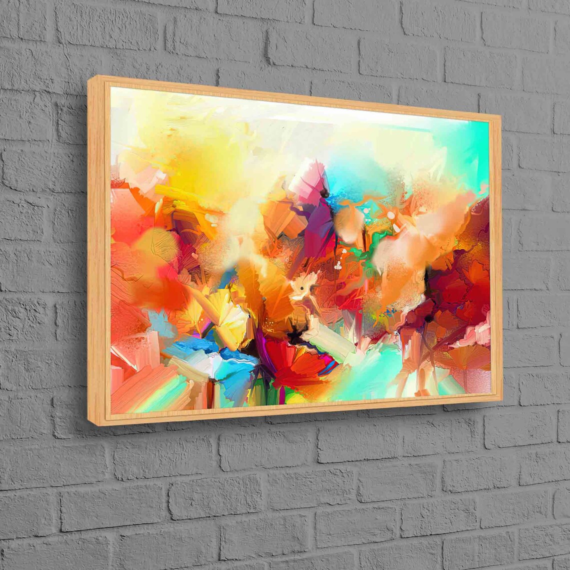 Colorful Abstract Modern Art Poster, Contemporary Decor