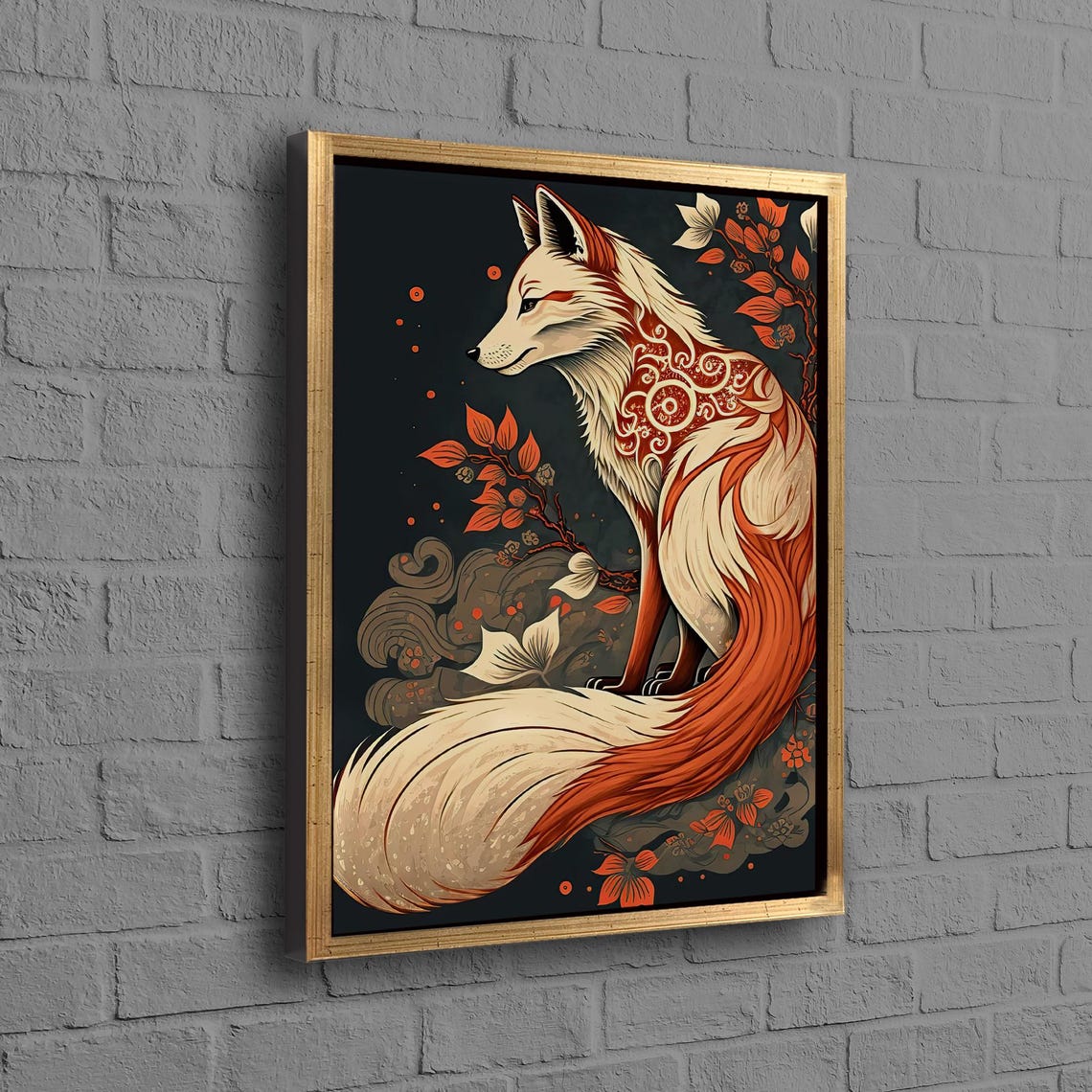Fox Design Boho Surrealist Animal Art Print
