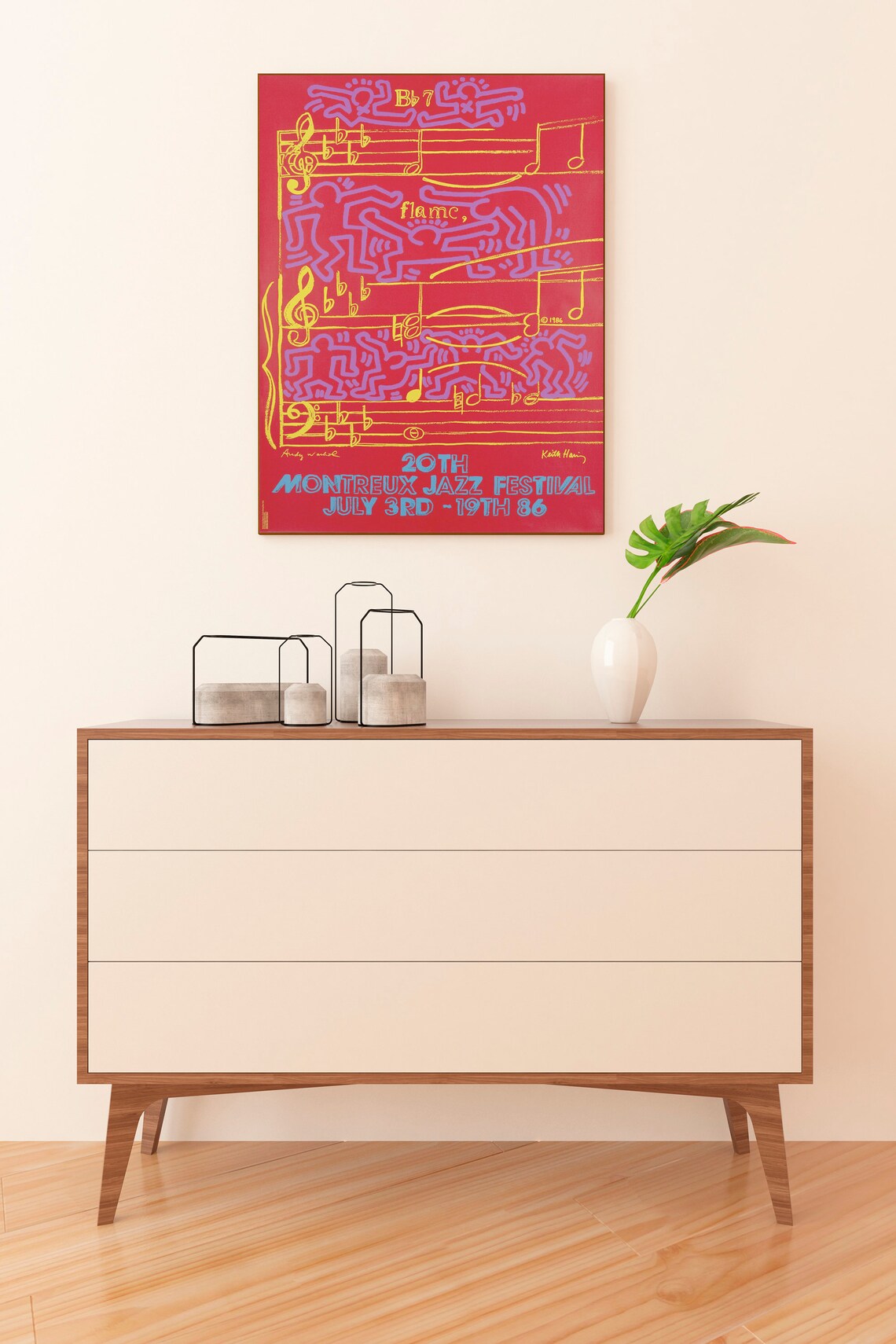 Montreux Jazz Festival Poster, Mid Century Modern Art Print - Image 2