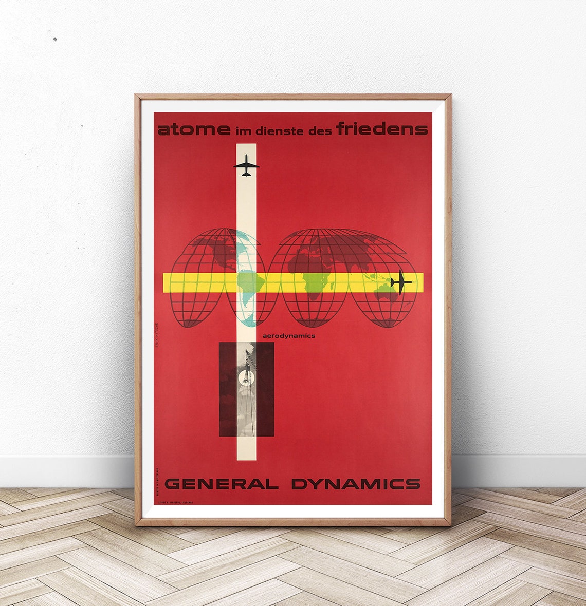 Vintage Space Poster Art Rocket Ship Poster Spaceship Poster Plane Art Astrophysics Gift Outer Space Print