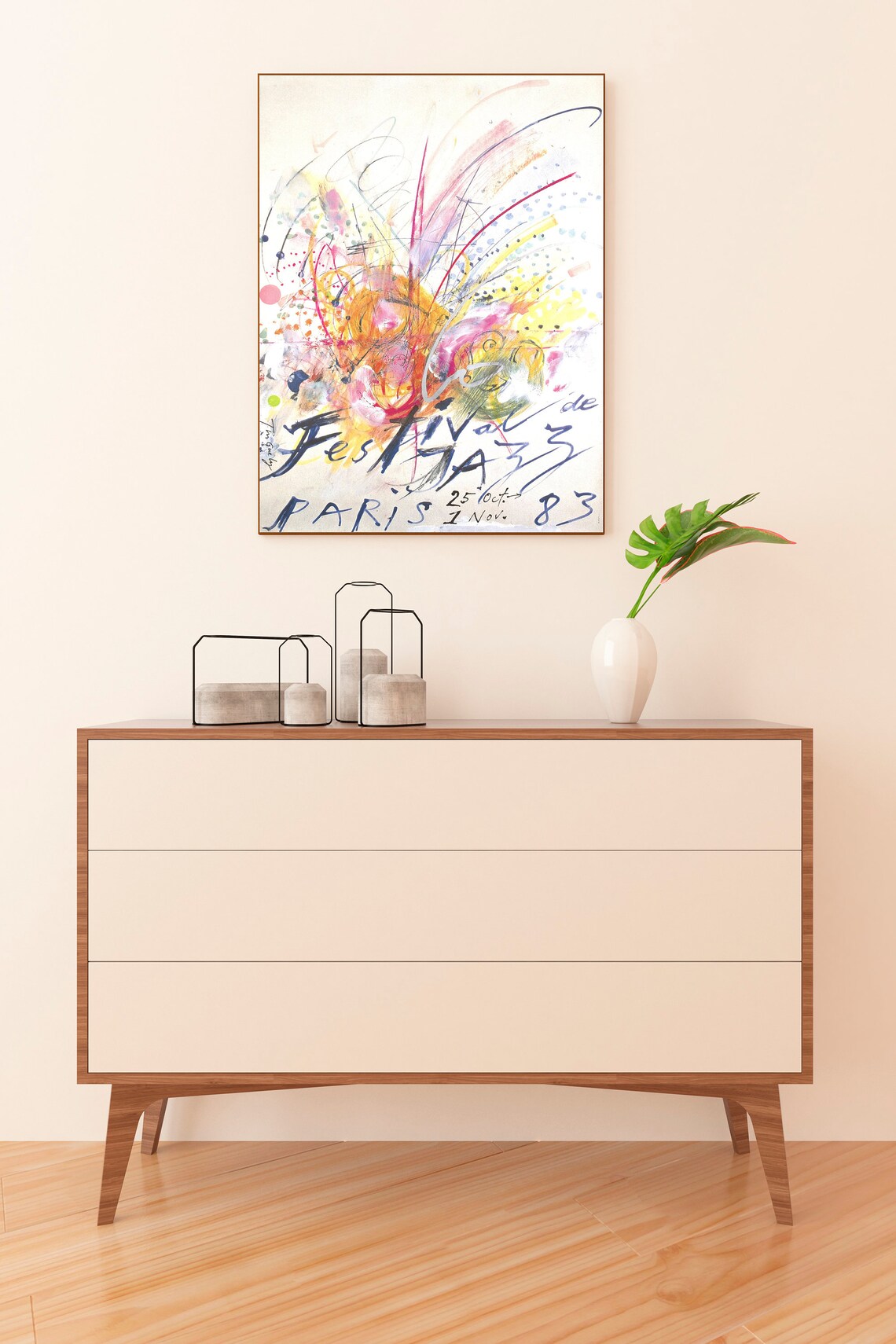 Modern Abstract Museum Exhibition Poster, Paris Print - Image 2