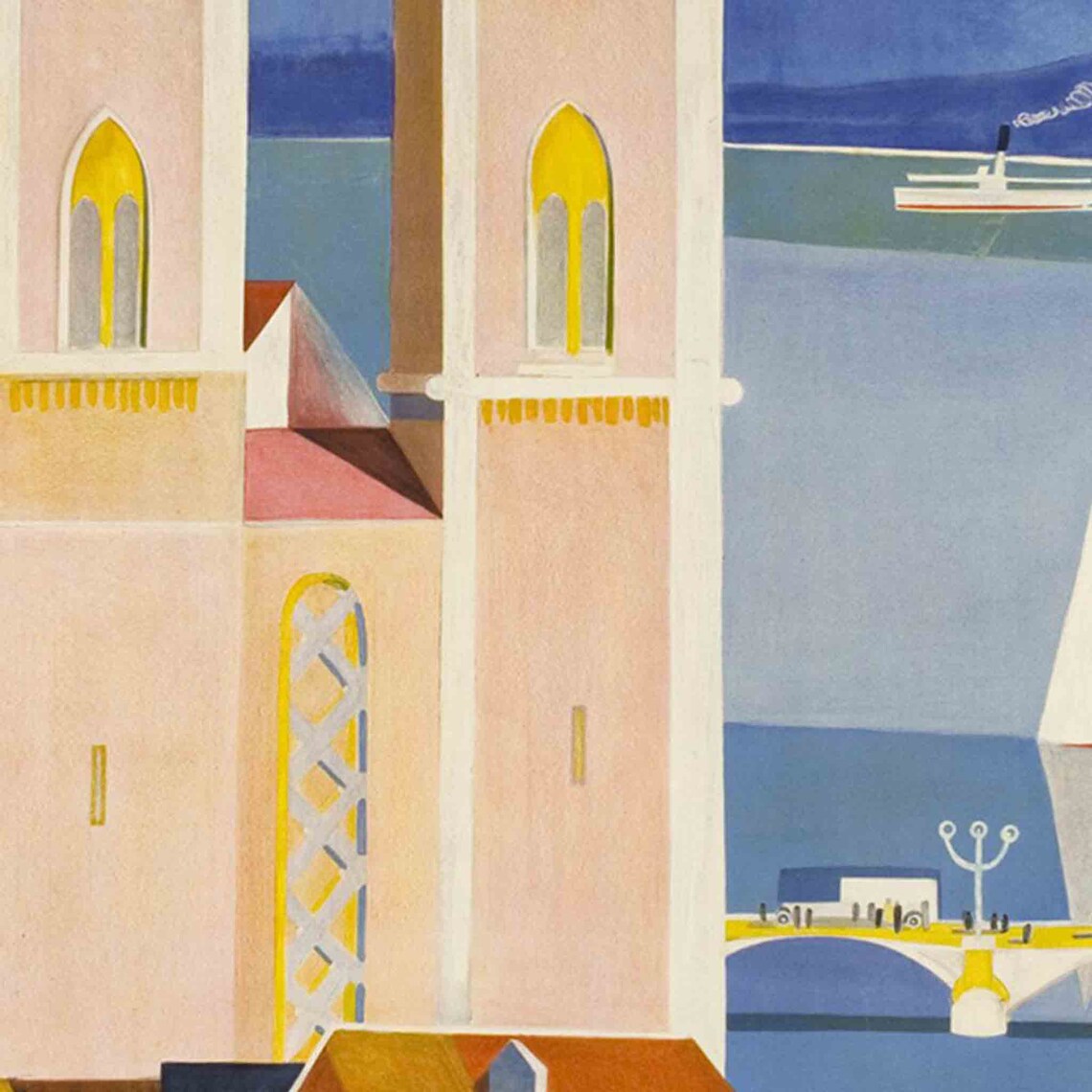 Zurich Vintage Travel Poster, Swiss Wall Art Print - Image 2