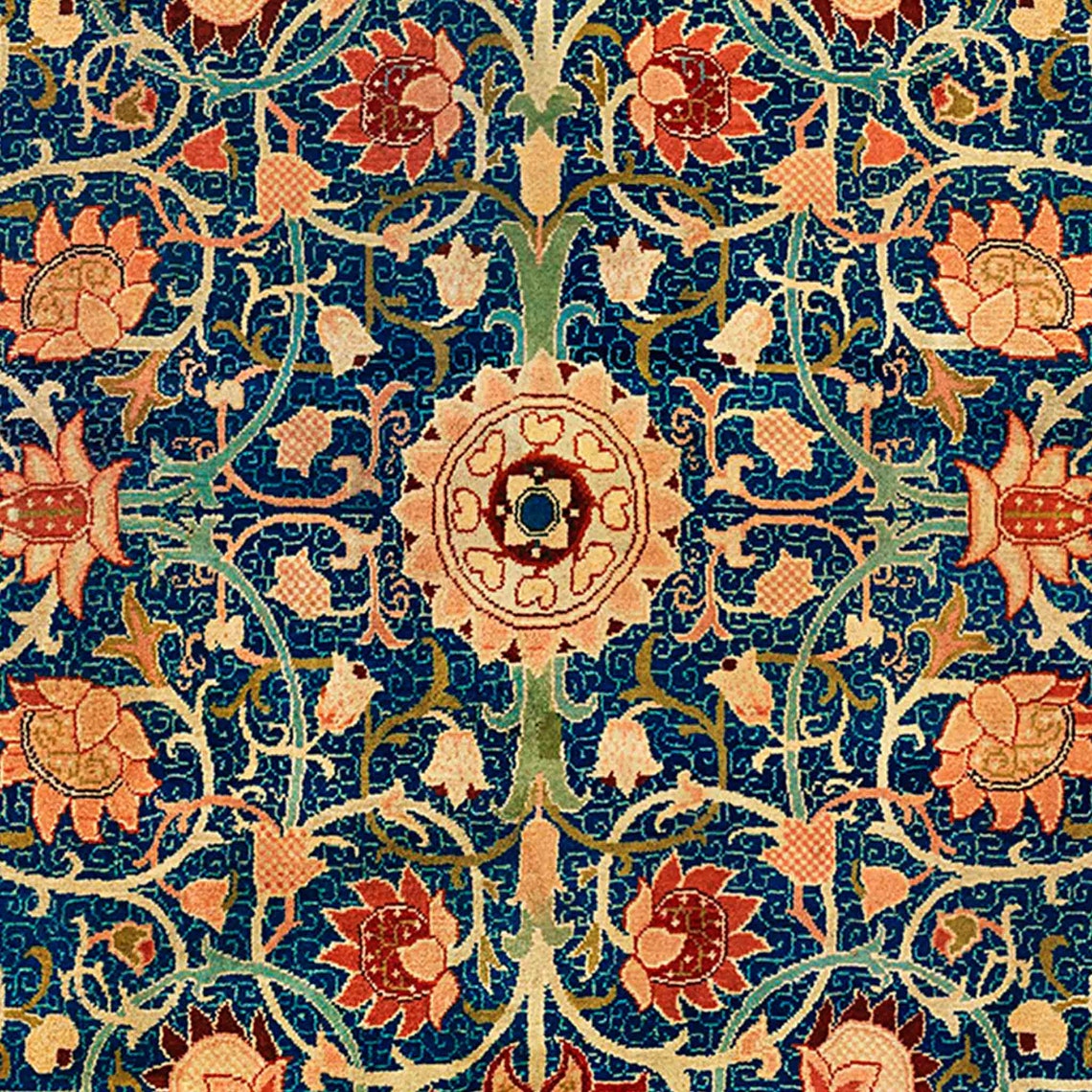 William Morris Floral Tapestry Pattern Vintage Textile Poster - Image 2