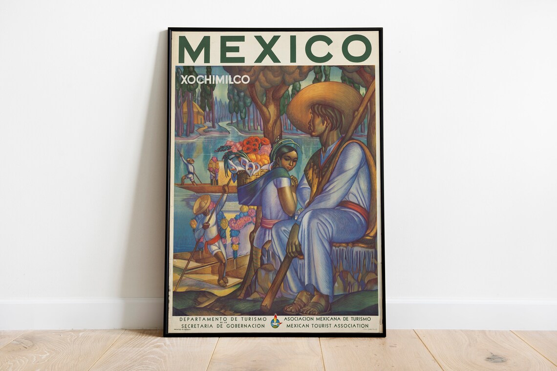 Mexico Vintage Travel Poster, Tourism Art Print - Image 2