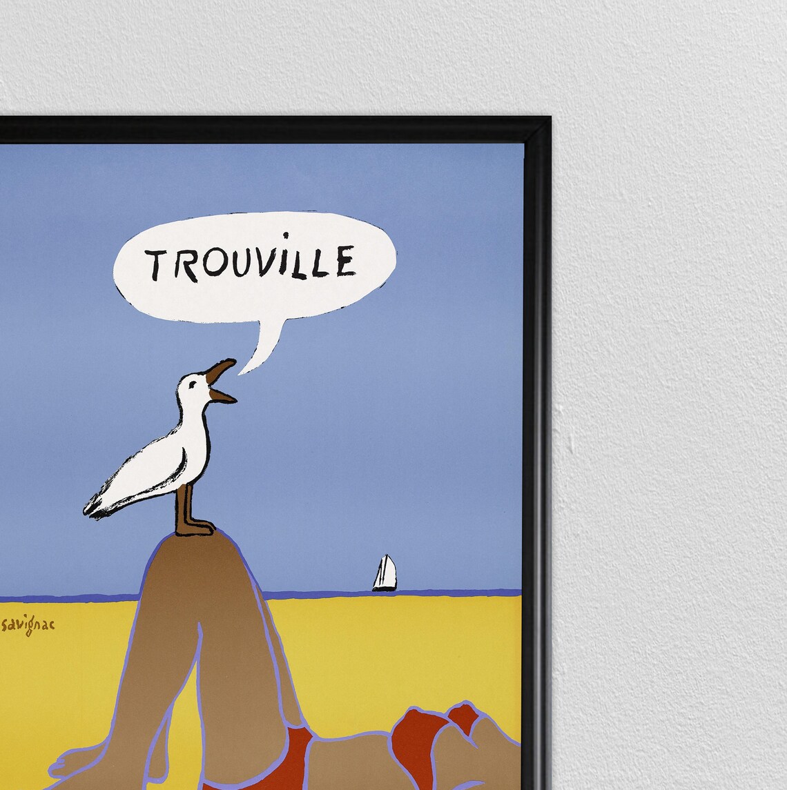 Trouville Travel Poster, Paris Skyline Beach Art Print - Image 2