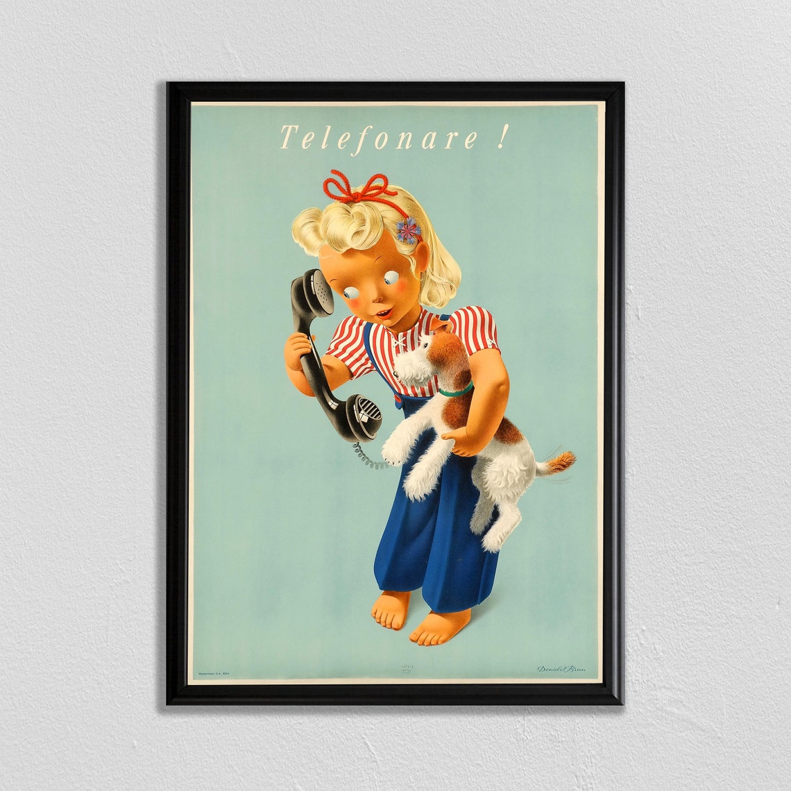 Dog Art Animal Poster Retro Dog Print Pet Poster Vintage Animal Poster Animal Lover Gift Dog Lover Gift Nursery Art Home Decor
