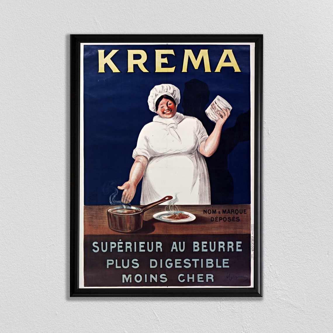 Leonetto Cappiello Vintage Poster Paris Wall Art Vintage French Poster Krma Vintage Ad Literary Poster Food And Drink Cooking Print