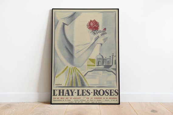 Flower Print Paris Museum Exhibition Poster Wall Art Flower Poster Watercolor Flower Art