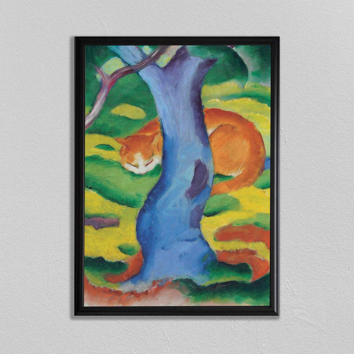 Cat Print, Antique Art Deco Wall Art Print