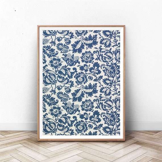 William Morris Botanical Flower Pattern Art Print