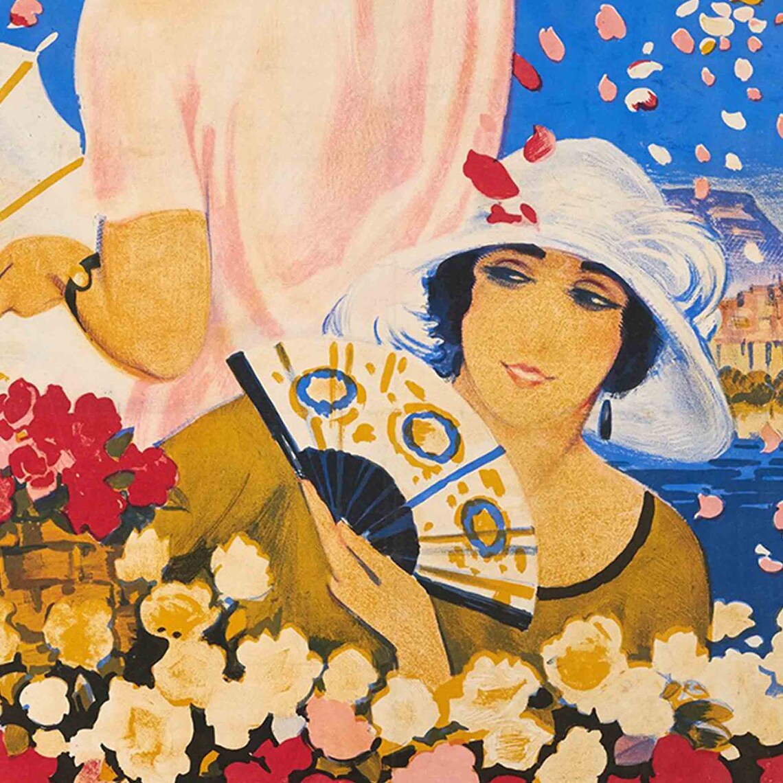 Fete des Fleurs Geneve 23 Juin Flower Festival Vintage Swiss Poster - Image 2