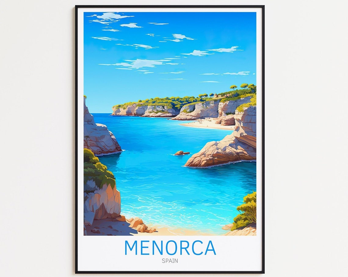Menorca Home Decor Gift Travel Poster