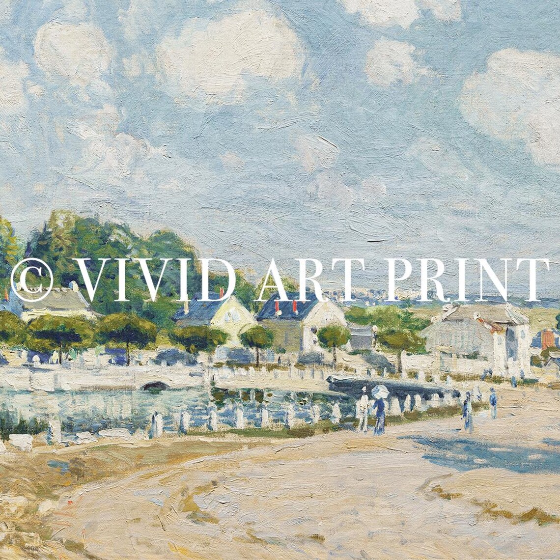 Impressionist Countryside, Vintage Pastoral Landscape - Image 4