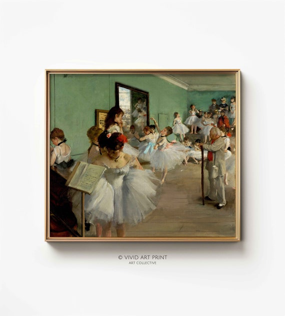 Art The Dance Class By Edgar Degas Vintage Home Decor Vivid Art Print Dc 201