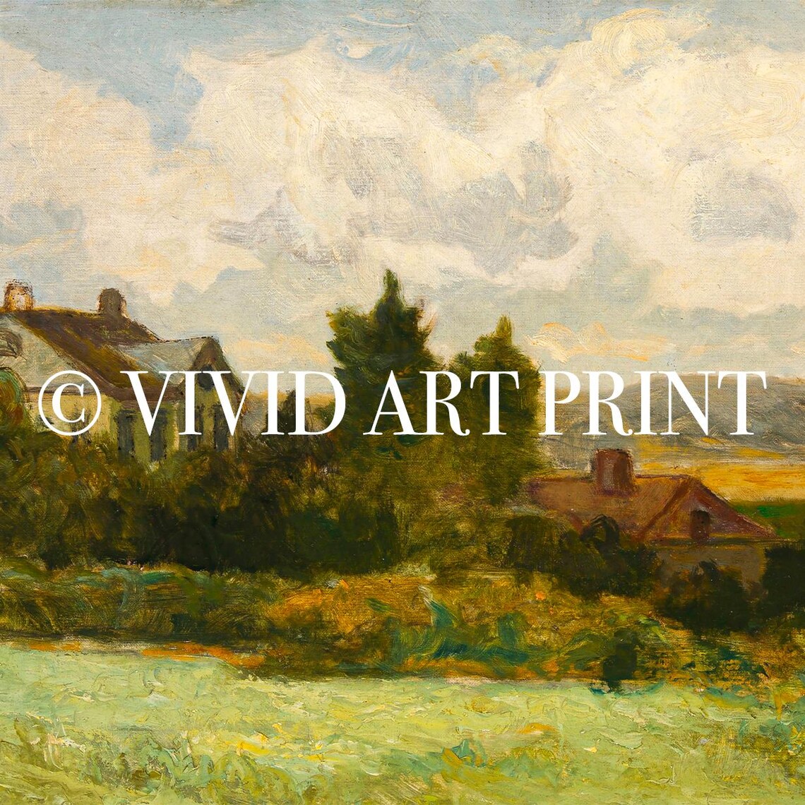 Vintage Countryside Landscape, Rustic Cottage Core - Image 4