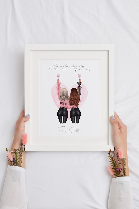 Personalised Best Friend Quote Print, Gift for Her