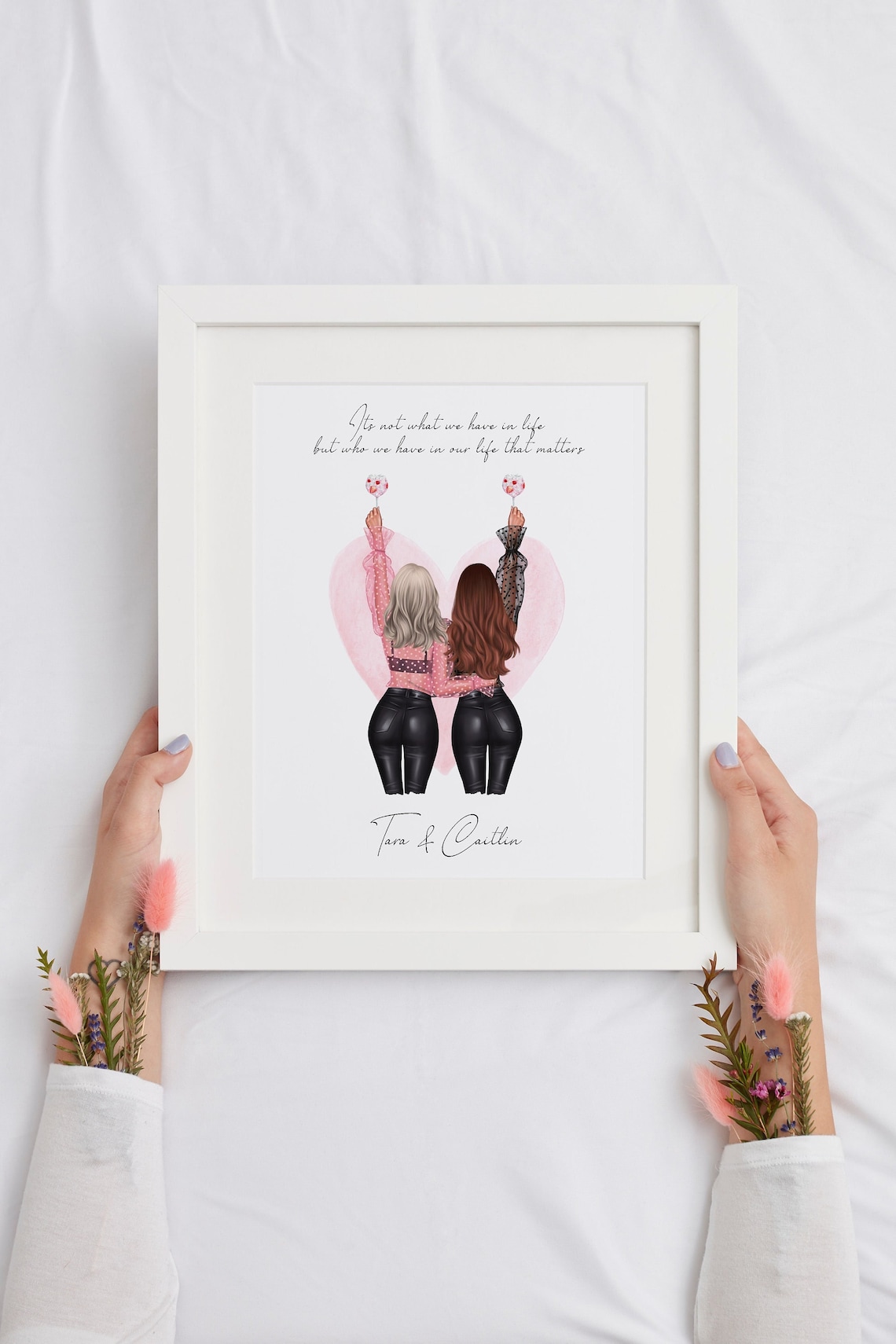 Personalised Best Friend Quote Print, Gift for Her
