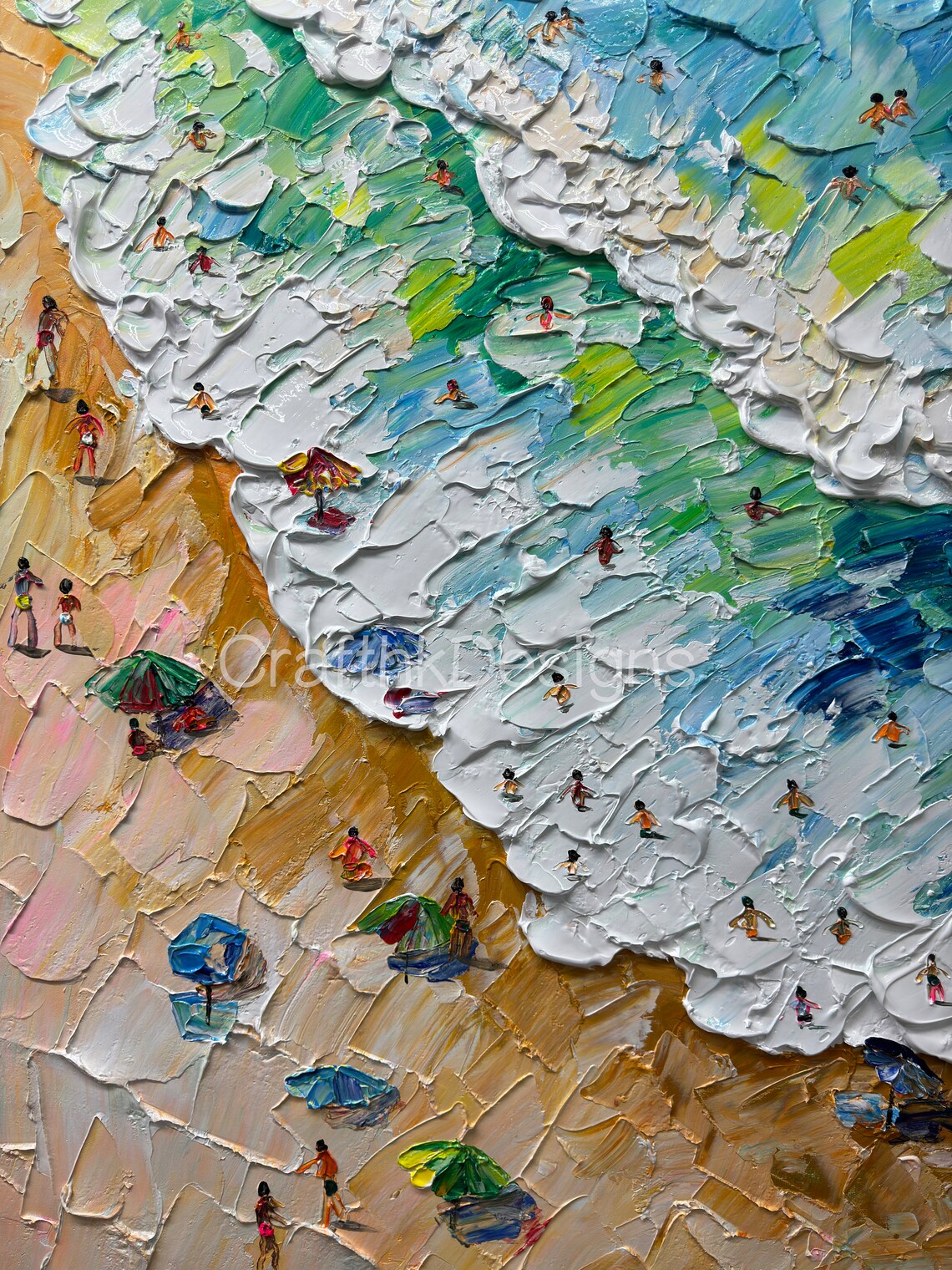 Seaside Oil-Painting Beach Coastal Travel Poster - Image 5