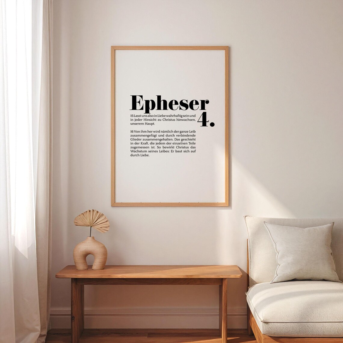 Epheser 4 Lasst Uns In Liebe Wahrhaftig Sein German Bible Verse Wall Poster - Image 4