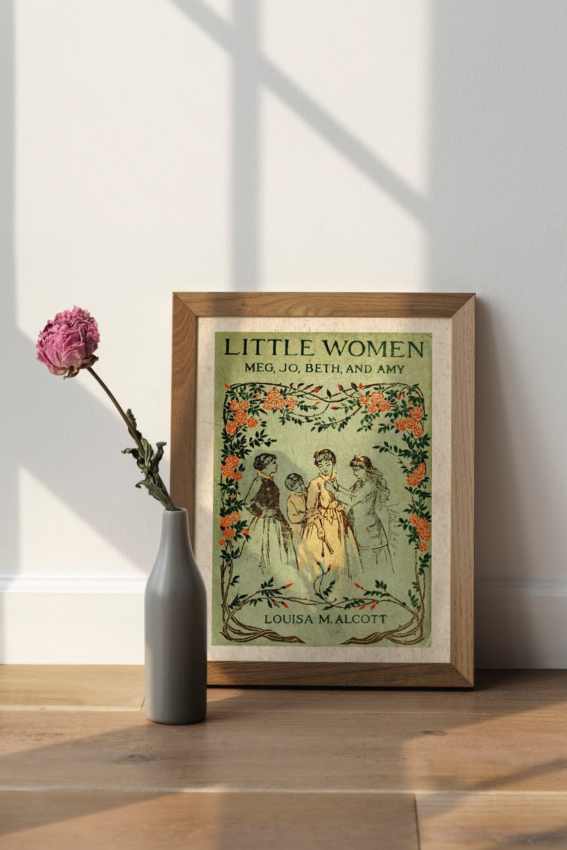 Little Women Meg Jo Beth and Amy Louisa May Alcott Cover Poster - Image 2