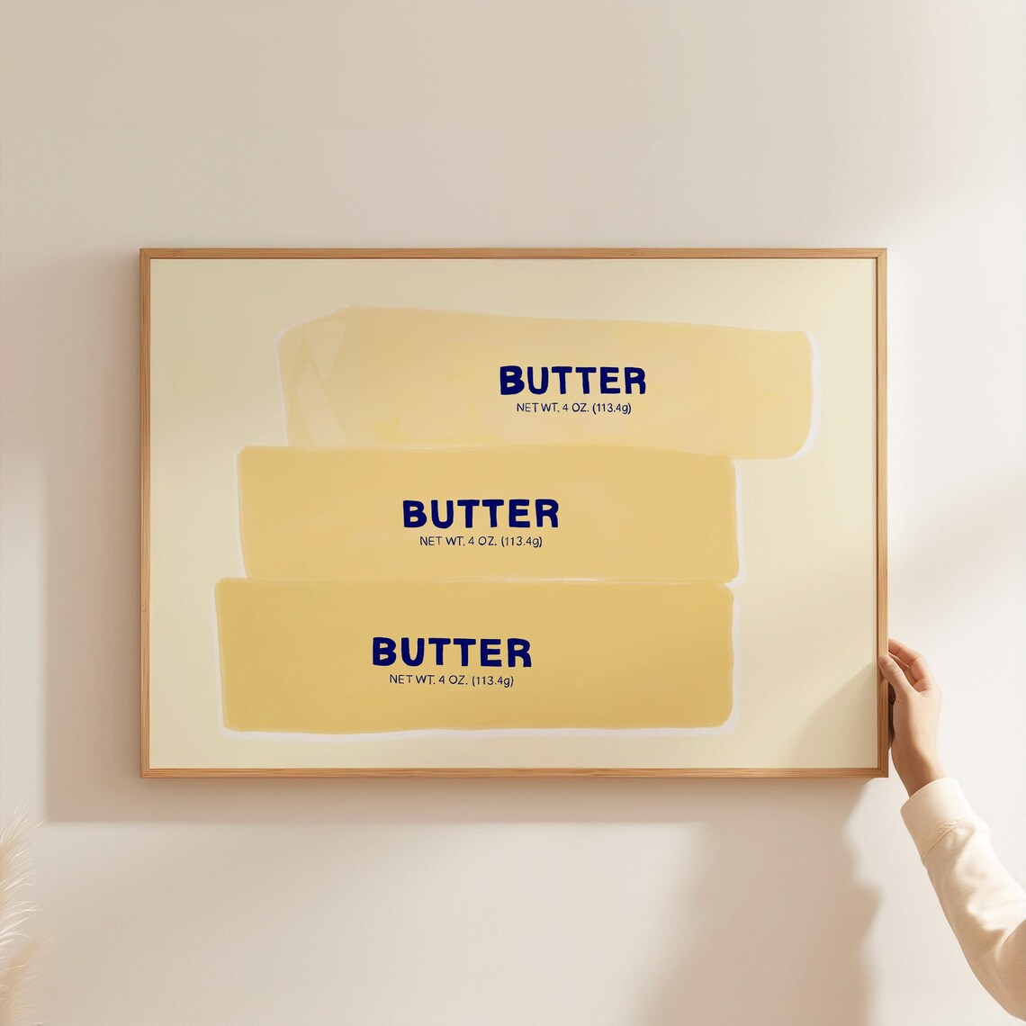 Butter Pop Art Print, Modern Kitchen Wall Decor - Image 3