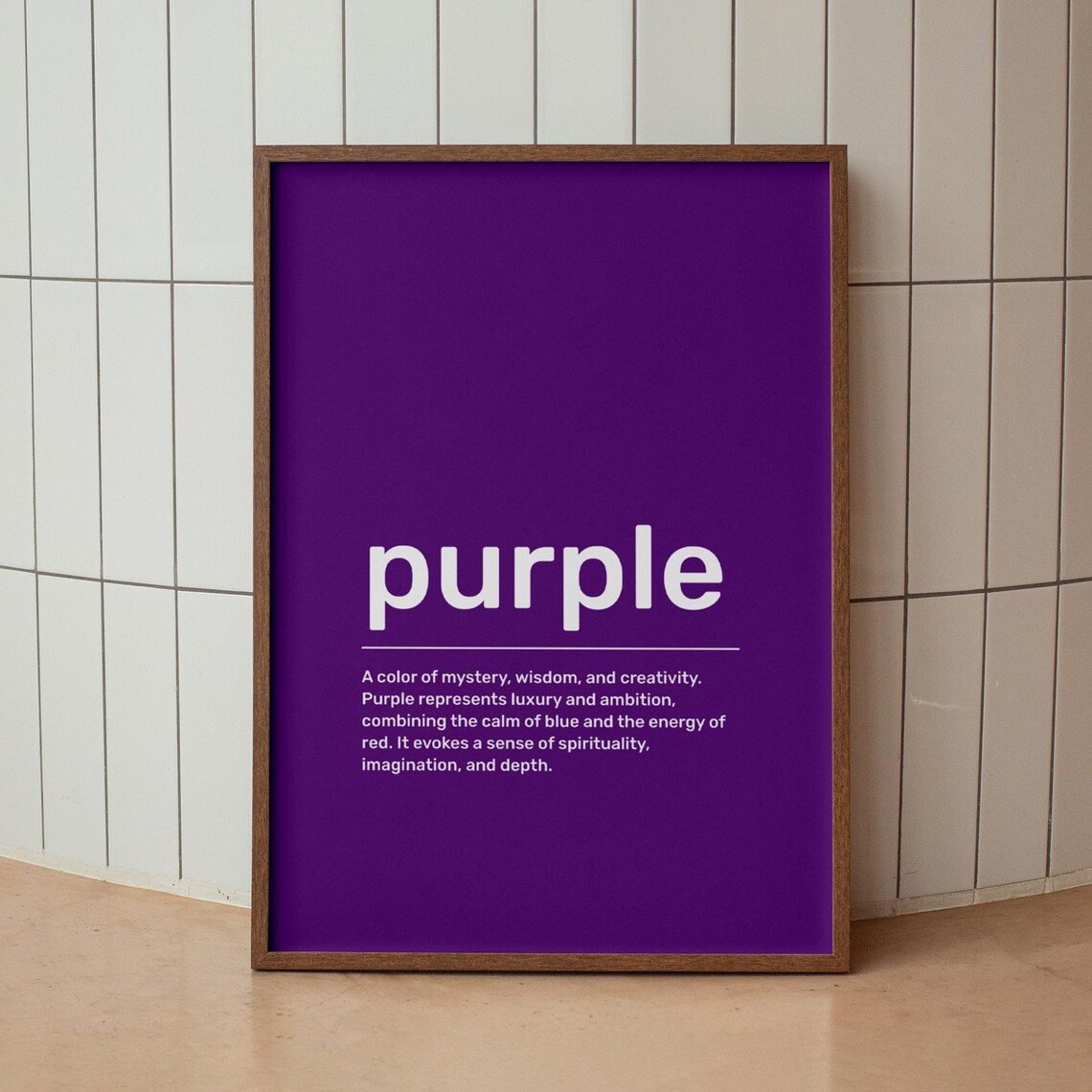 Purple Definition Poster, Dictionary-Inspired Quote Print - Image 3