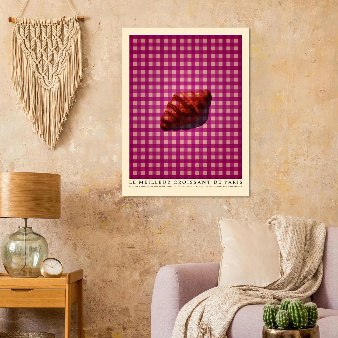 Artistic Croissant, Modern Kitchen Decor - Image 4