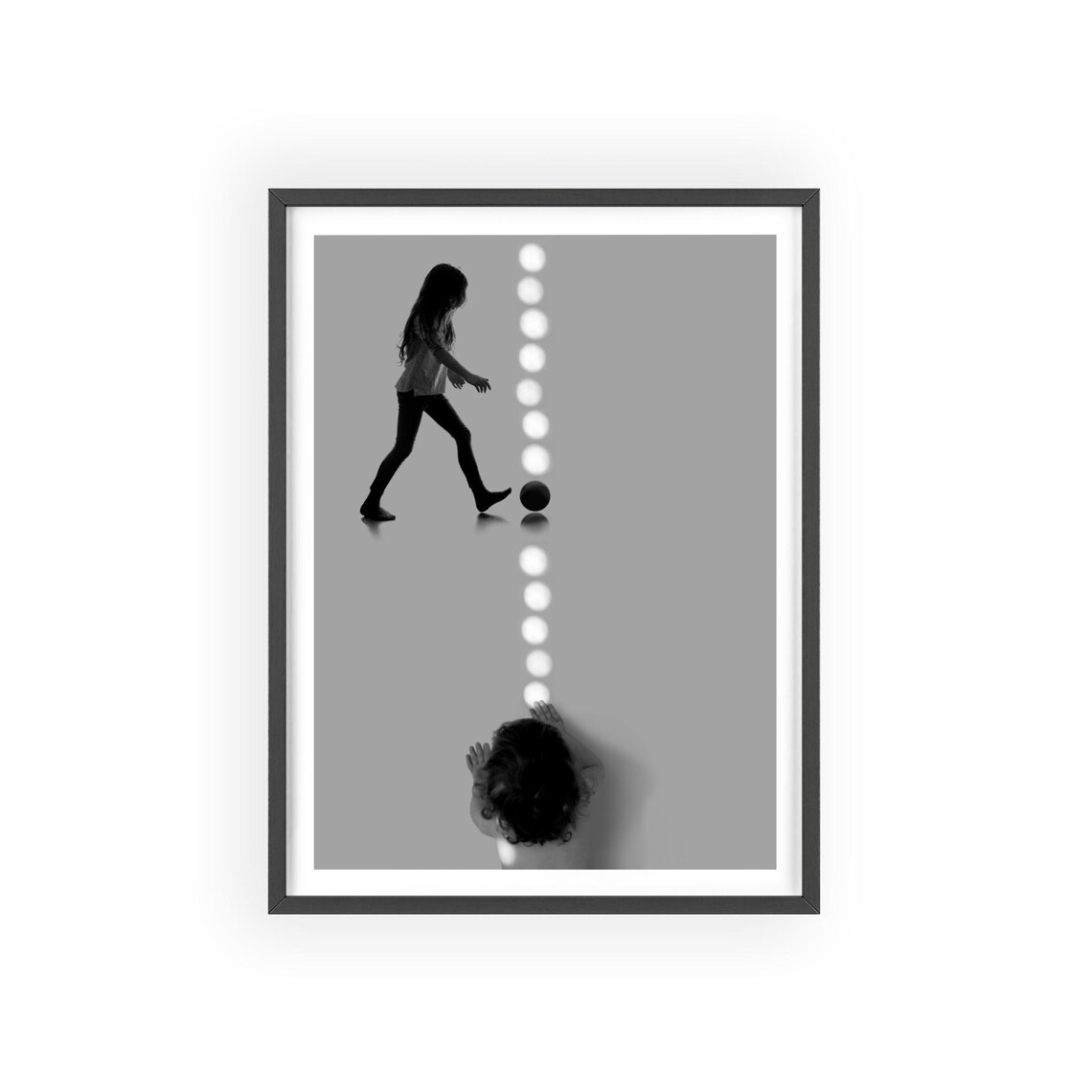 Boy Playing With Sun Shades And Girl Playing Soccer