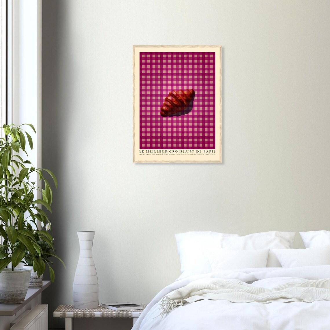 Artistic Croissant Poster, Modern Kitchen Decor - Image 3