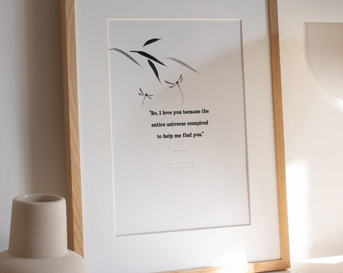 The Alchemist Quote Art Print, Celestial Poster - Image 2
