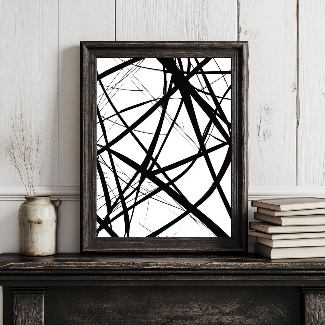 Modern Minimal Line Art Print Simple Drawing Art Modern Minimalist Poster Wall Decor Black Line Art Print Gift Idea - Image 4