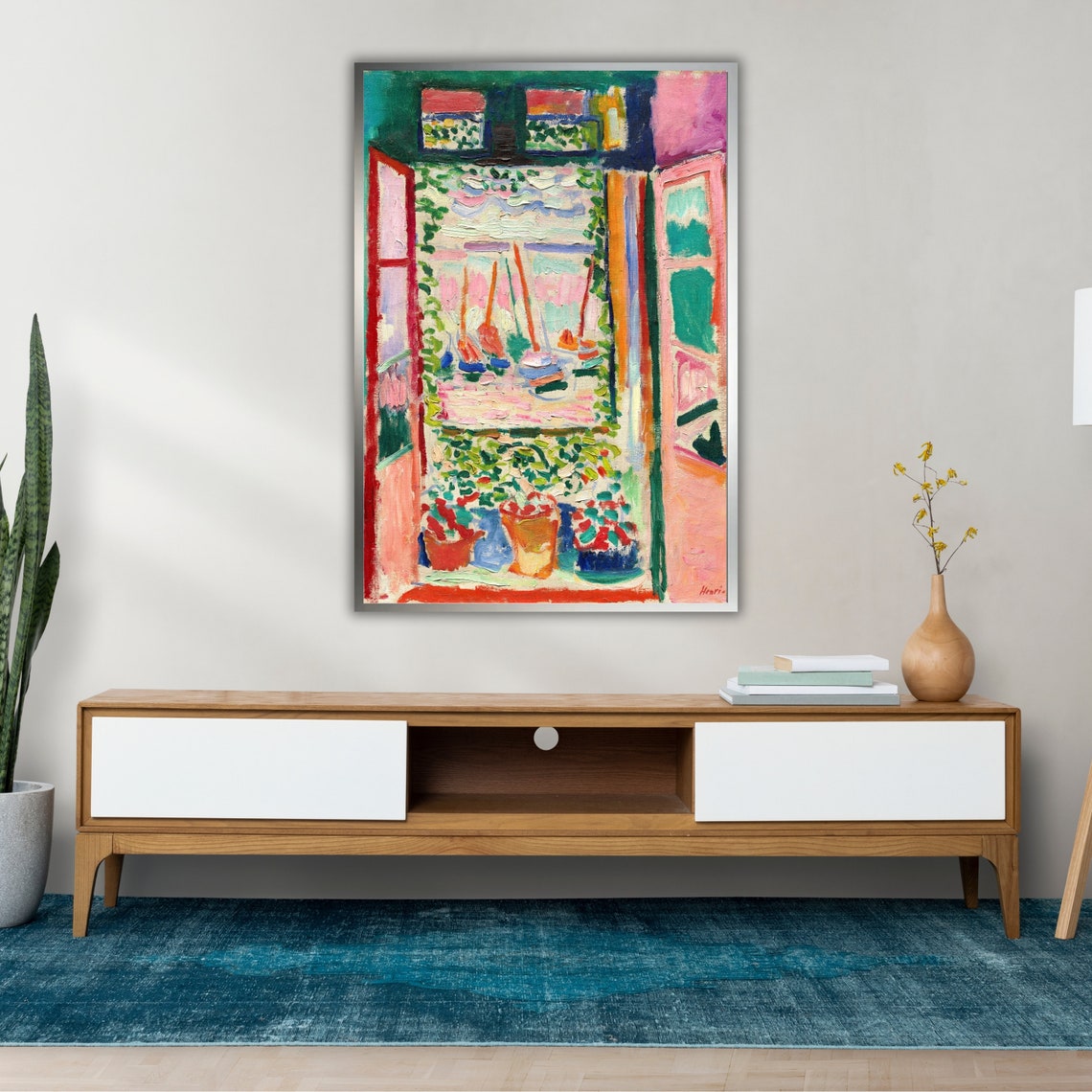 Henri Matisse Open Window Wall Art Ready To Hang Wall Art Modern Abstract Art Minimalist Home Decor - Image 2