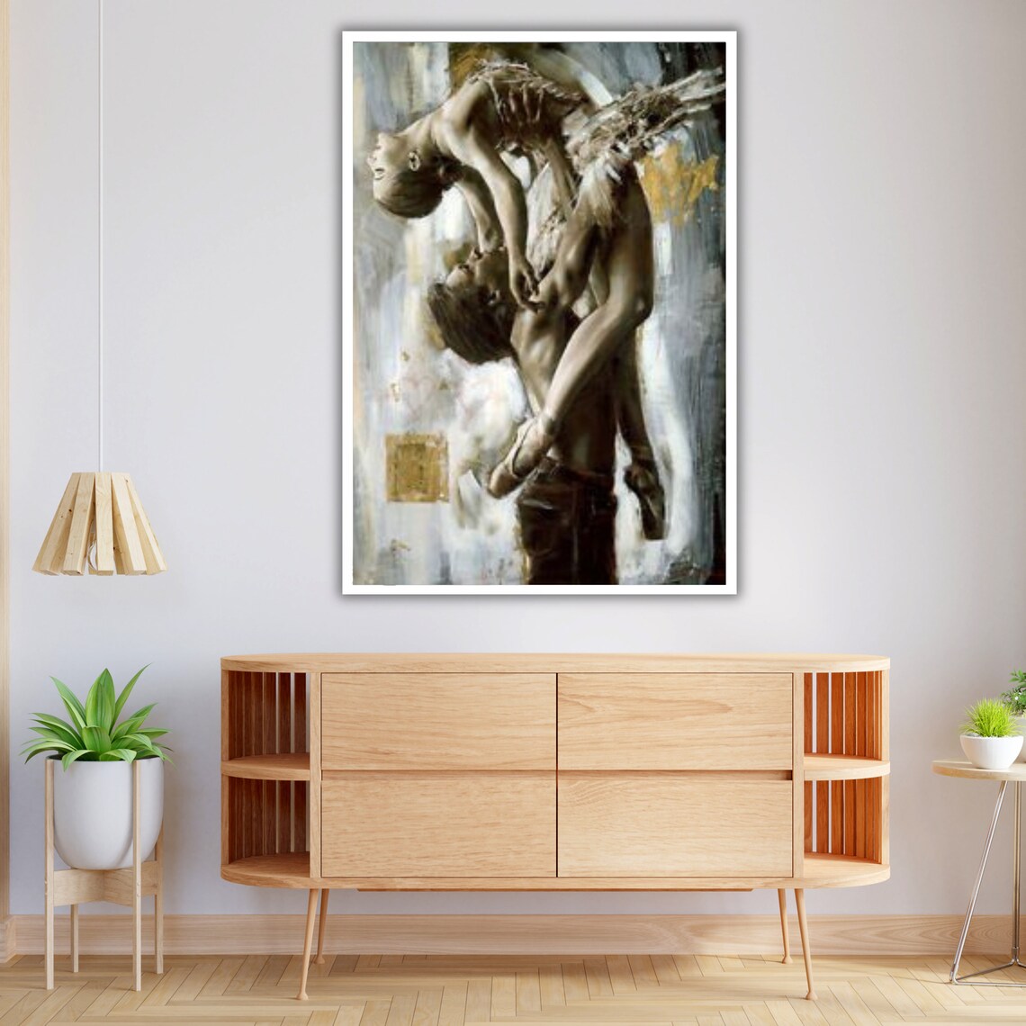 Dancing Couple Art Print, Ballet Dancer Decor - Image 4