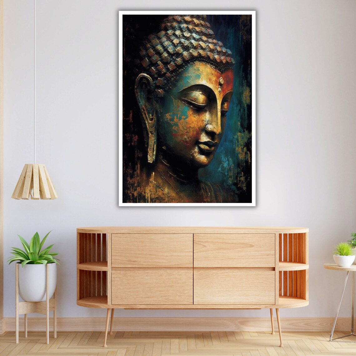 Buddha Abstract Art Print, Zen Wall Decor - Image 4