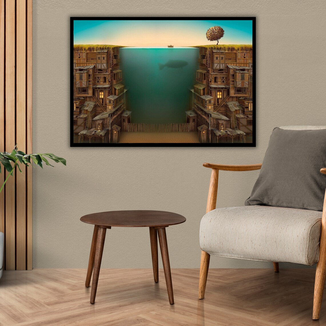 Surreal Library Wall Art, Reading Room Decor - Image 2