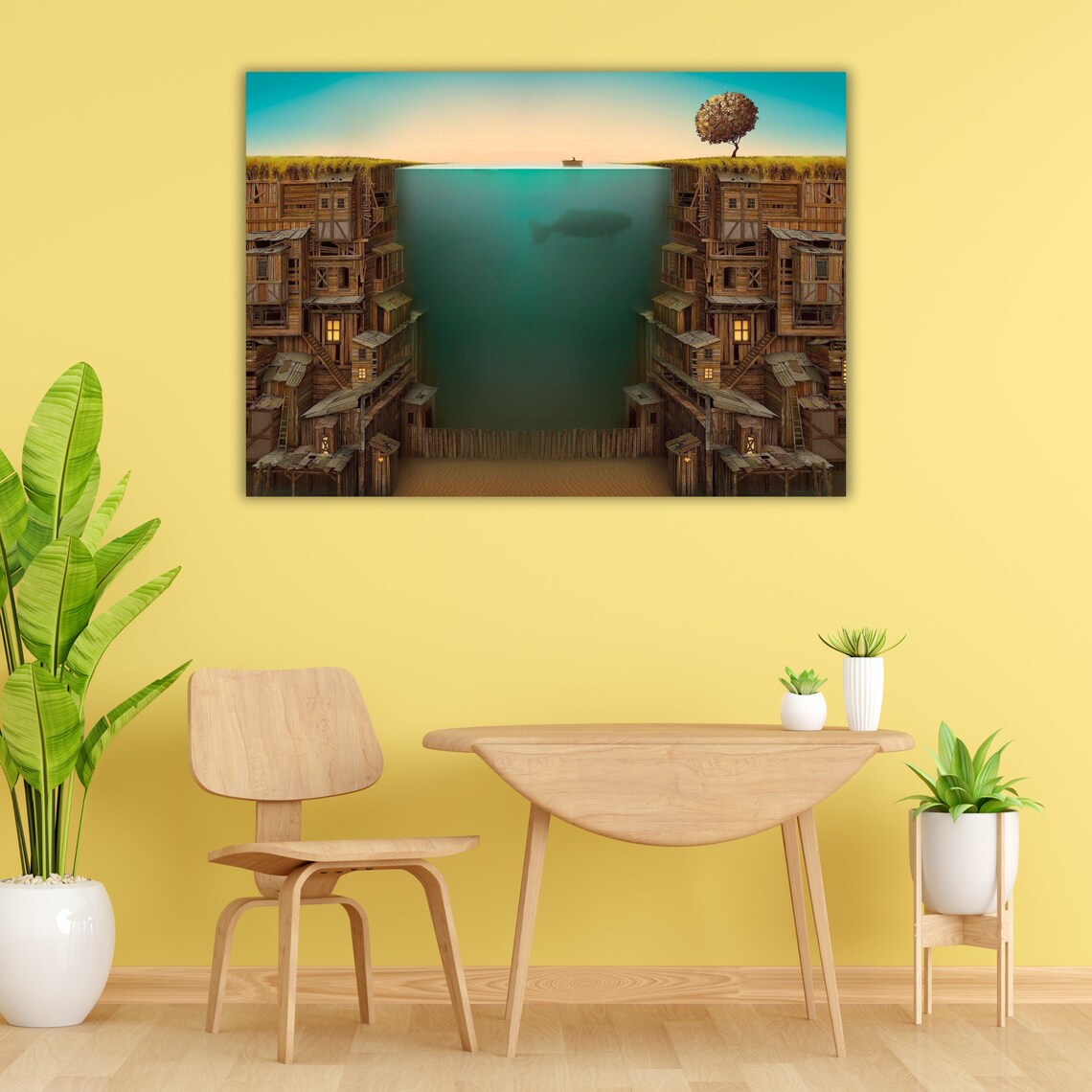 Surreal Library Wall Art, Reading Room Decor - Image 3