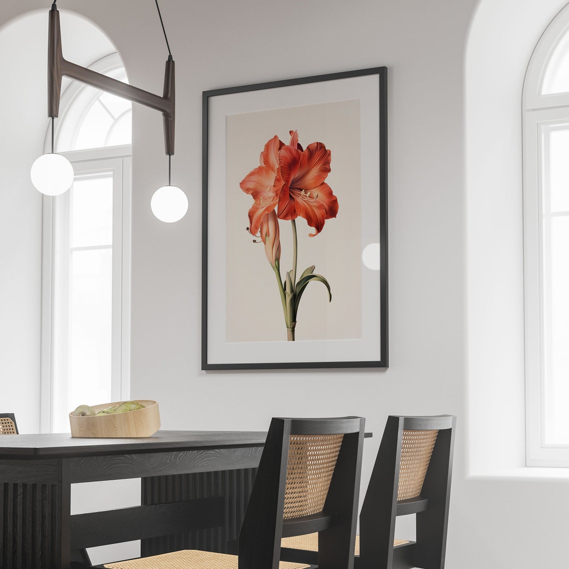 Vintage Amaryllis Botanical Art Print - Image 3