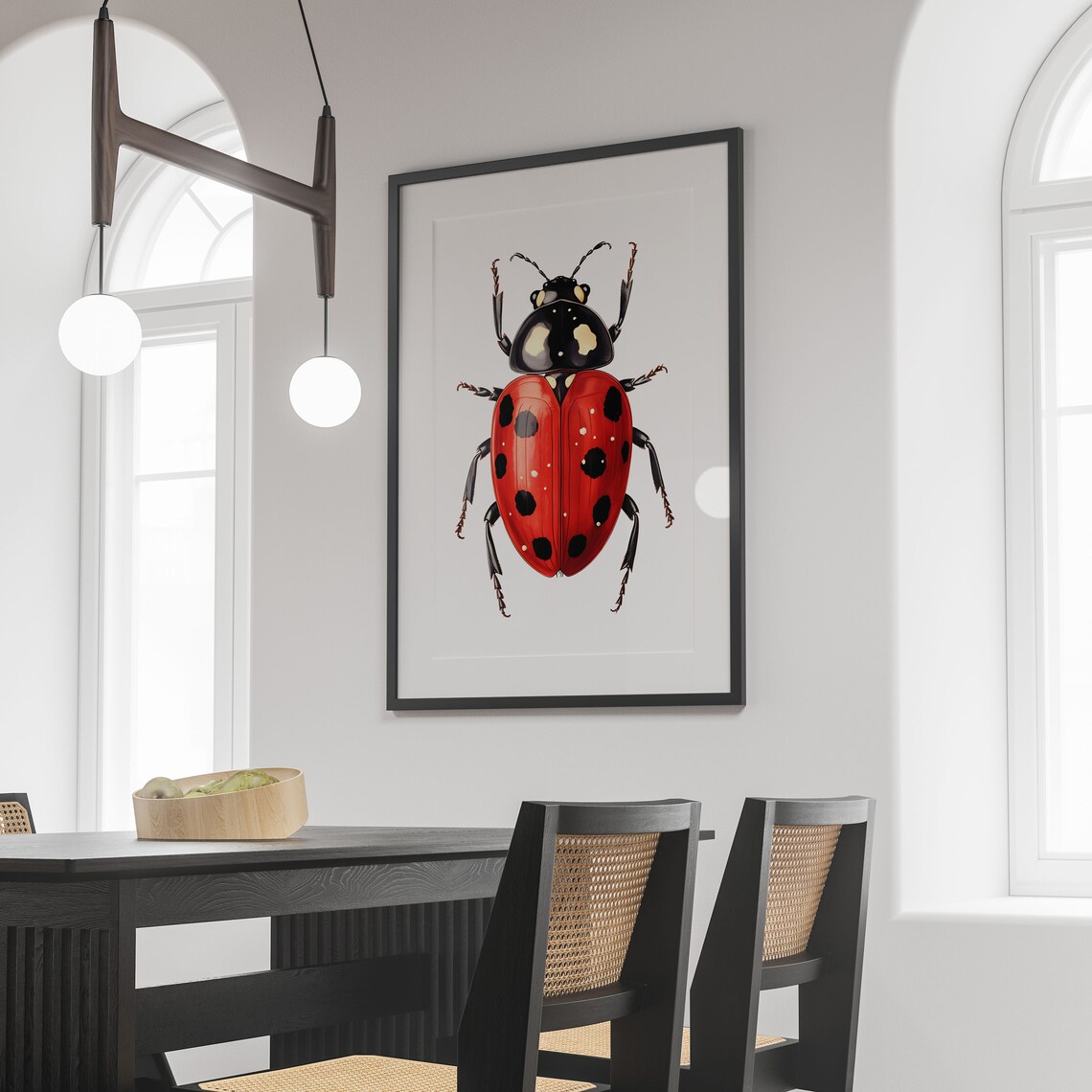 Ladybug Botanical Guide Bug Poster - Image 2