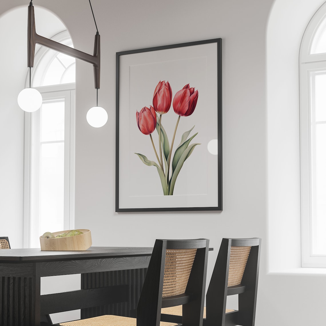 Tulip Botanical Vintage Poster, Floral Wall Art - Image 3